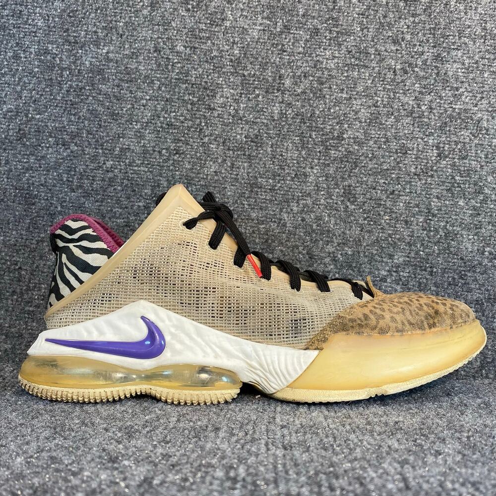 Nike Lebron 19 XIX Low Animal Safari DM1058-200 Men's 13 Athletic Sneakers Shoes